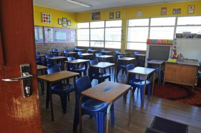 Image of chairs and tables in a classroom