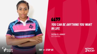 Botswana Rugby Union women's committee member, Fatma-El-Kindiy