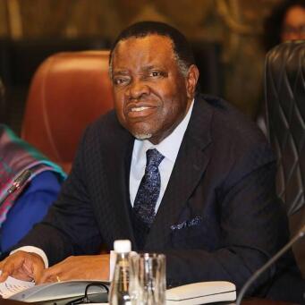 President Hage Geingob of Namibia