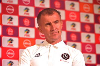 Former Orlando Pirates coach and current Zambia coach Milutin Sredojevic during a press conference