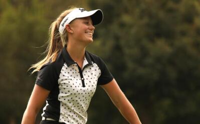 Caitlyn Macnab during round two of the Jabra Ladies Classic