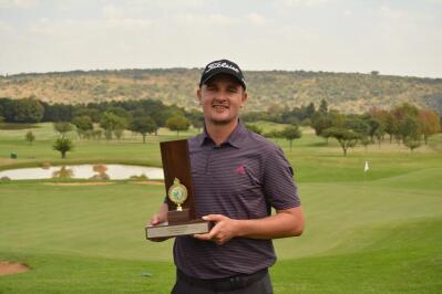 Quintin Wilsnach with his trophy
