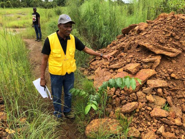 Kogi Iron country manager Alabi Samuel at project site in Nigeria. Photo: Supplied by Kogi