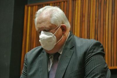 Angelo Agrizzi sits in court.
