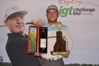 Christiaan Burke with his trophy