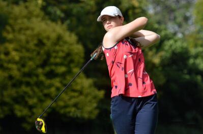 Fifteen-year-old GolfRSA B-Squad member Kyra van Kan in action